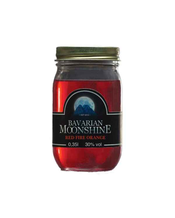 Bavarian Moonshine Red Fire Orange Jar